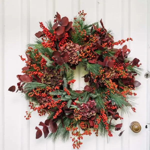 cranberry-wreath