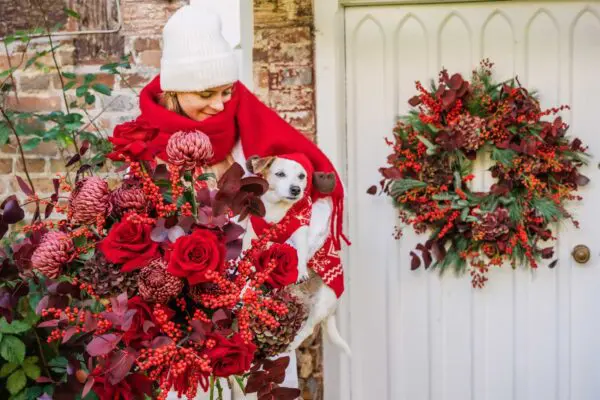 cranberry-wreath-bouquet